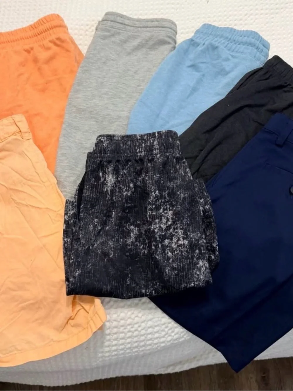 Old Navy Multi-Color Kids Shorts Pack - Blue, Orange, Gray, Black